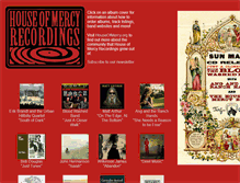 Tablet Screenshot of houseofmercyrecordings.com